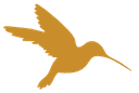 Nimble hummingbird emblem