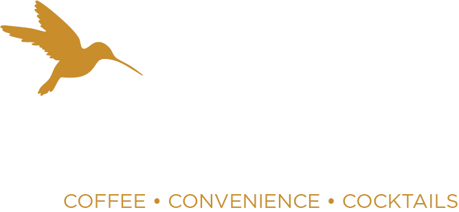 Nimble Market wordmark logo - white and gold variant